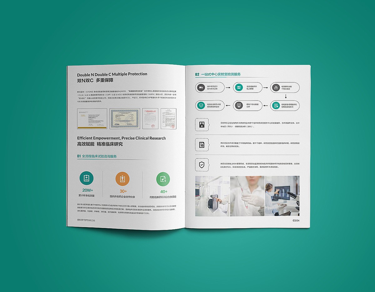 醫療企業畫冊設計,醫療醫藥企業畫冊設計案例欣賞